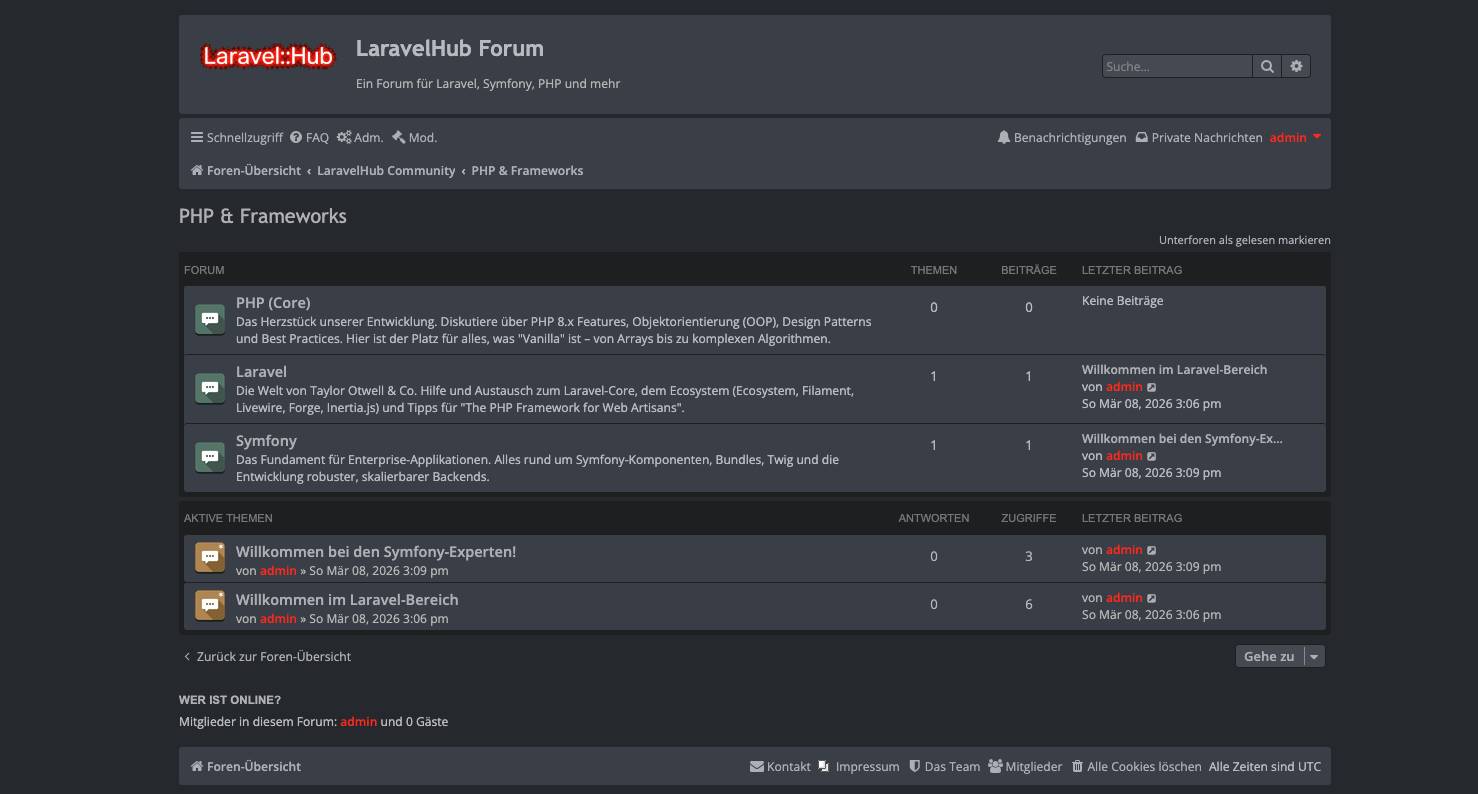 LaravelHub Forum Unterforen